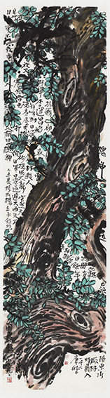 苏凤智作品3《中华槐神》规格：180X48cm.jpg