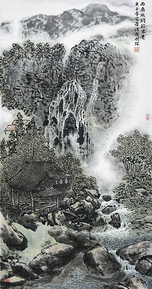 1614835952314217.jpg 陈明纲作品 《西桑版纳的木屋》.jpg