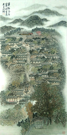 1614835993317023.jpg 陈明纲作品《革命老区山洋村》.jpg