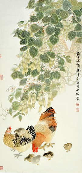 1614836000188111.jpg 陈明纲作品《篱边情趣》.jpg