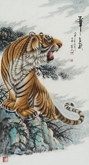 1614835286457906.jpg 黎文作品 《虎虎生威》.JPG