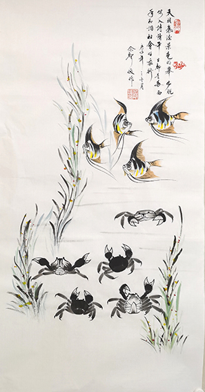 1614836595348804.jpg 佘声俊作品3《天朗气清景色明 举步脱俗入诗情 平生都是多面手 和谐社会任我行》.jpg