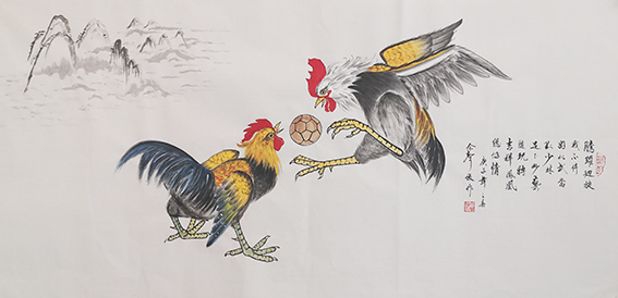 1614836694785530.jpg 佘声俊作品16《腾躍回旋战不停 好似武当对少林 足下妙艺随玩转 吉祥凤凰总传情》.jpg