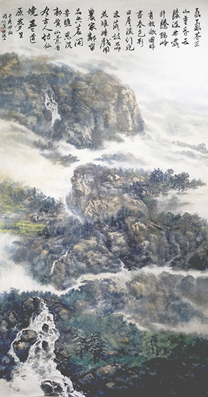 1615863994856253.jpg 盛絜作品2《忆说云蒙山印象》 规格:165cm×94cm.jpg