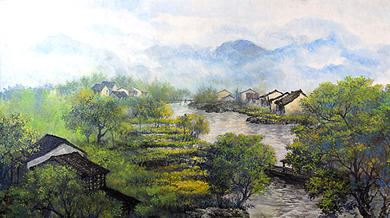 1615864230373538.jpg 盛絜作品16《梦忆乌龙江》规格:136cm×67cm.jpg