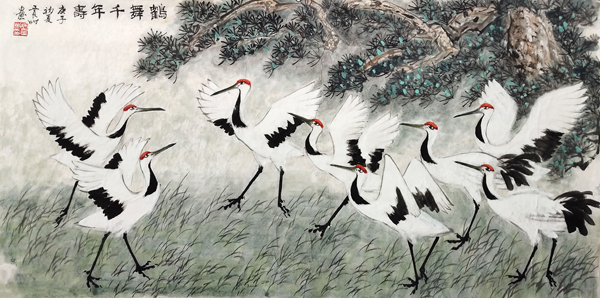 1619070559895191.jpg 《鹤舞千年寿》规格:124cmx249cm.JPG