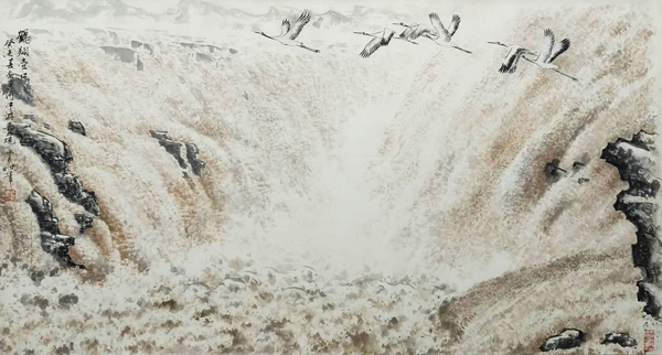 1619070569886599.jpg 《鹤翔壶口》规格:96cmx176cm.JPG