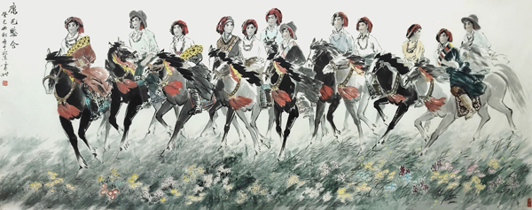 1619070577907003.jpg 《康巴盛会》规格:145cmx380cm.JPG