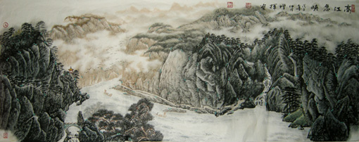 高江急峡 150cm×50cm 2008年 高江急峡 150cm×50cm 2008年