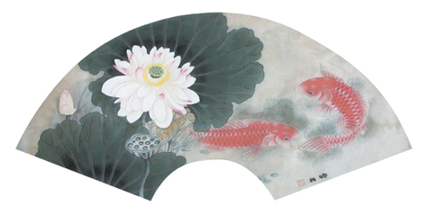 莲池消夏图