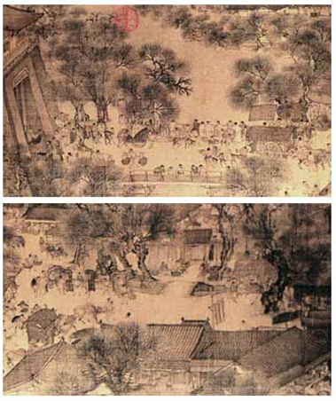 《清明上河图》 (部分) 张择端 北宋