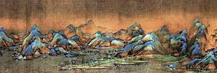 《千里江山图》 (部分) 王希孟 北宋
