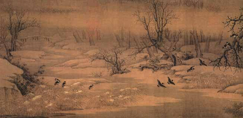 《寒鸦图》 (部分) 佚 名 南宋