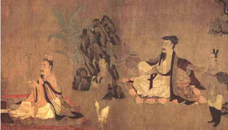 《高逸图》(部分) 孙 位 唐代