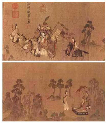 《洛神赋图》(部分) 顾恺之 东晋
