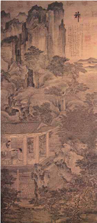 《高士图》 卫 贤 五代南唐