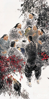 王明明 蒲松龄讲书图