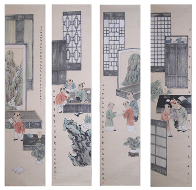 《论语•为学篇》 尺寸：60x200cm 2013年作