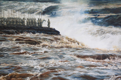 大浪滔天 尺寸：160x120cm 布面油画 2012年