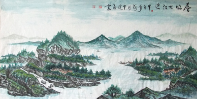 春临大江边