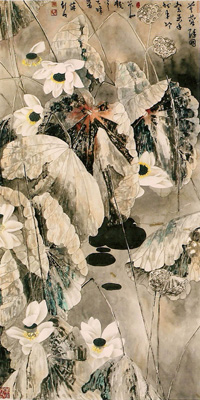 醉荷图 