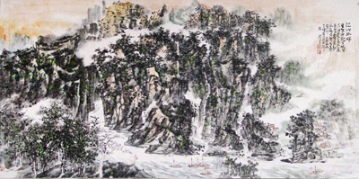 江山升辉 （246x125cm） 2012年作