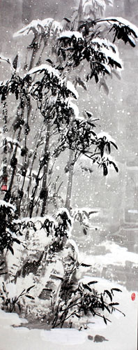 太行雪花 136x50cm