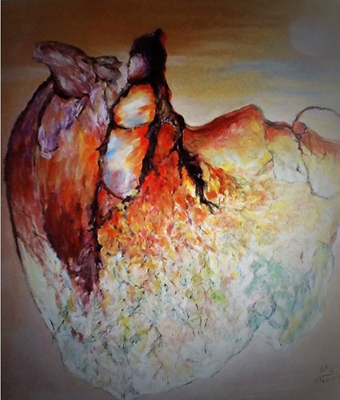 昭君出征(规格85×85cm)