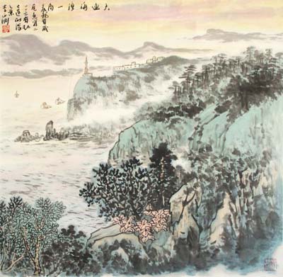 《大连海湾一角》 68X68CM 《大连海湾一角》 68X68CM