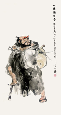 《八仙铁拐李》 100cmx50cm