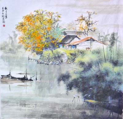 《秋色正浓》68cmx68cm