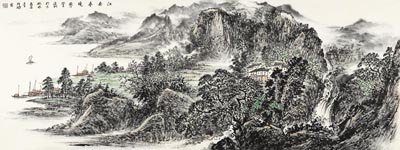 江南春晓 2013年 110cm×248cm