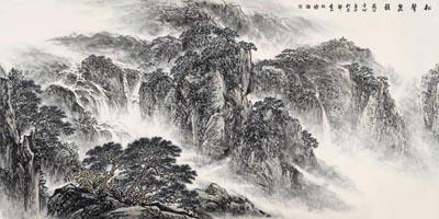 松声泉韵 2011年 120cm×248cm