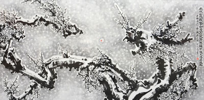水墨龙梅