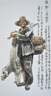 国画《我的同学》2011年