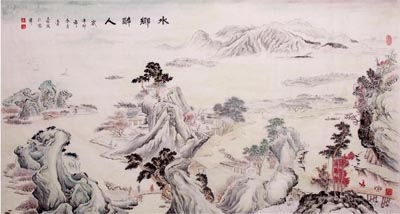 水乡醉人 (94cm×178cm)