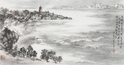 西湖胜景之六和听涛