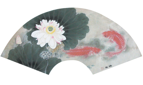 莲池消夏图，作者宁雪君