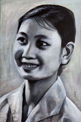 《把美带到人间-著名黄梅戏表演艺术家严凤英》180x120cm 2014年9月