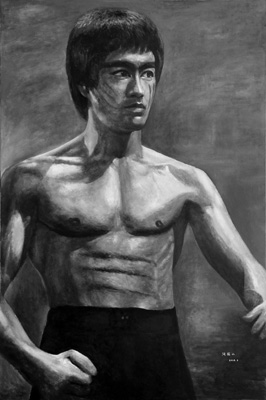 《中国功夫-李小龙（2）》180x120cm 2014年9月