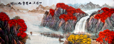 一揽江山万年红-尺寸-240cmX100cm