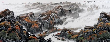 秋日胜春朝 280x120cm