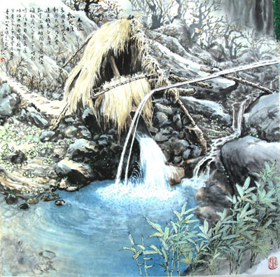 幽谷碓声70x69