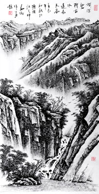 涧深碧树古，水远长天高68X136