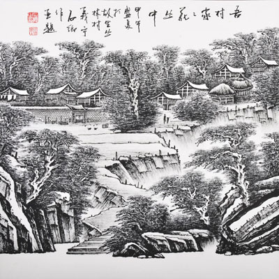 吾村家家花丛中68x68