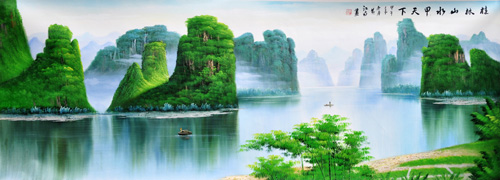 黄江南作品1 桂林山水甲天下 