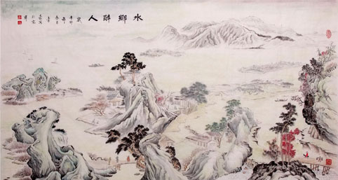 水乡醉人 尺寸(94cm×178cm)