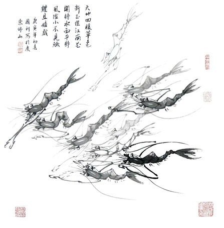 大地回春草色新 2010 纸本国画 69 X69cm