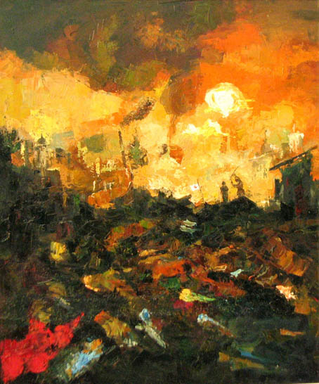 血色记忆100x120cm