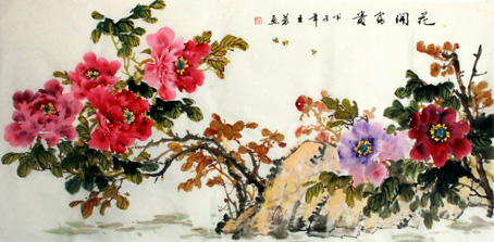 花开富贵70x134cm